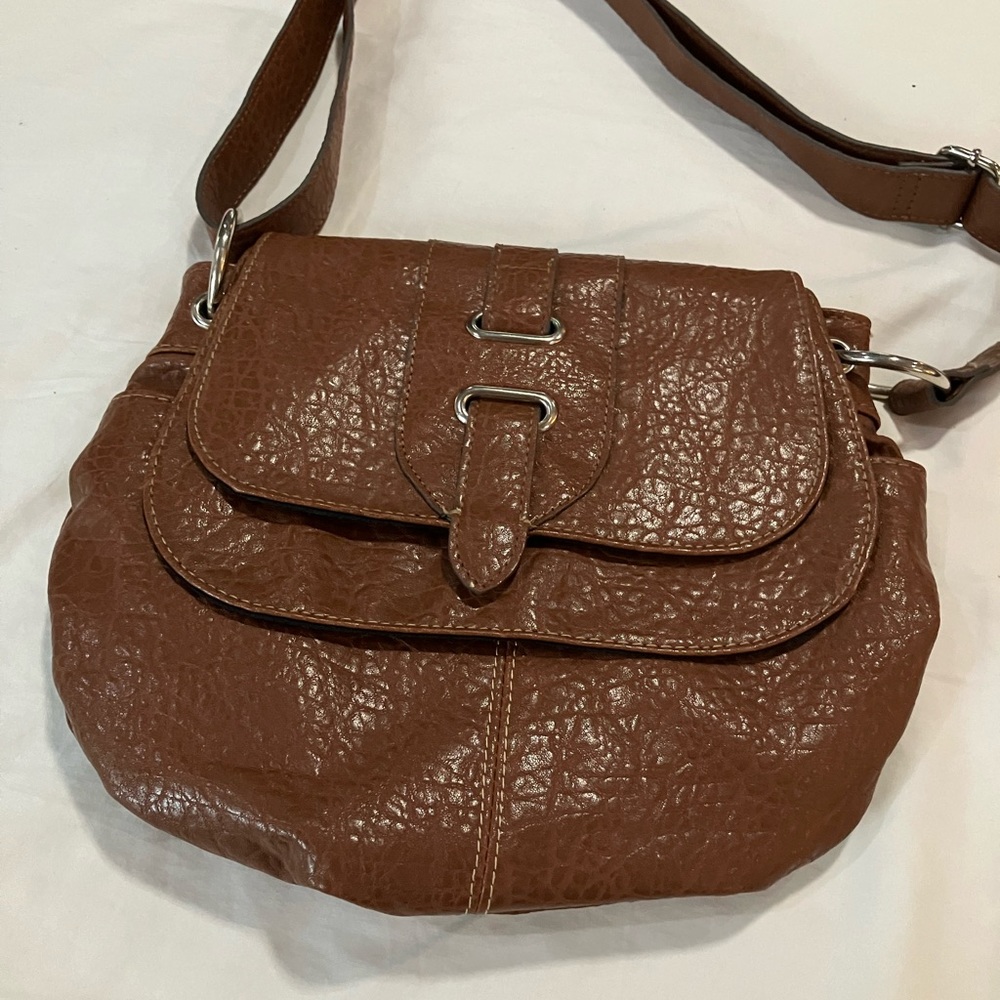 SADDLE COLOR SMALL WESTERN/BOHO STYLISH BAG ORGANIZER Adjustable Strap! RODEO!!!